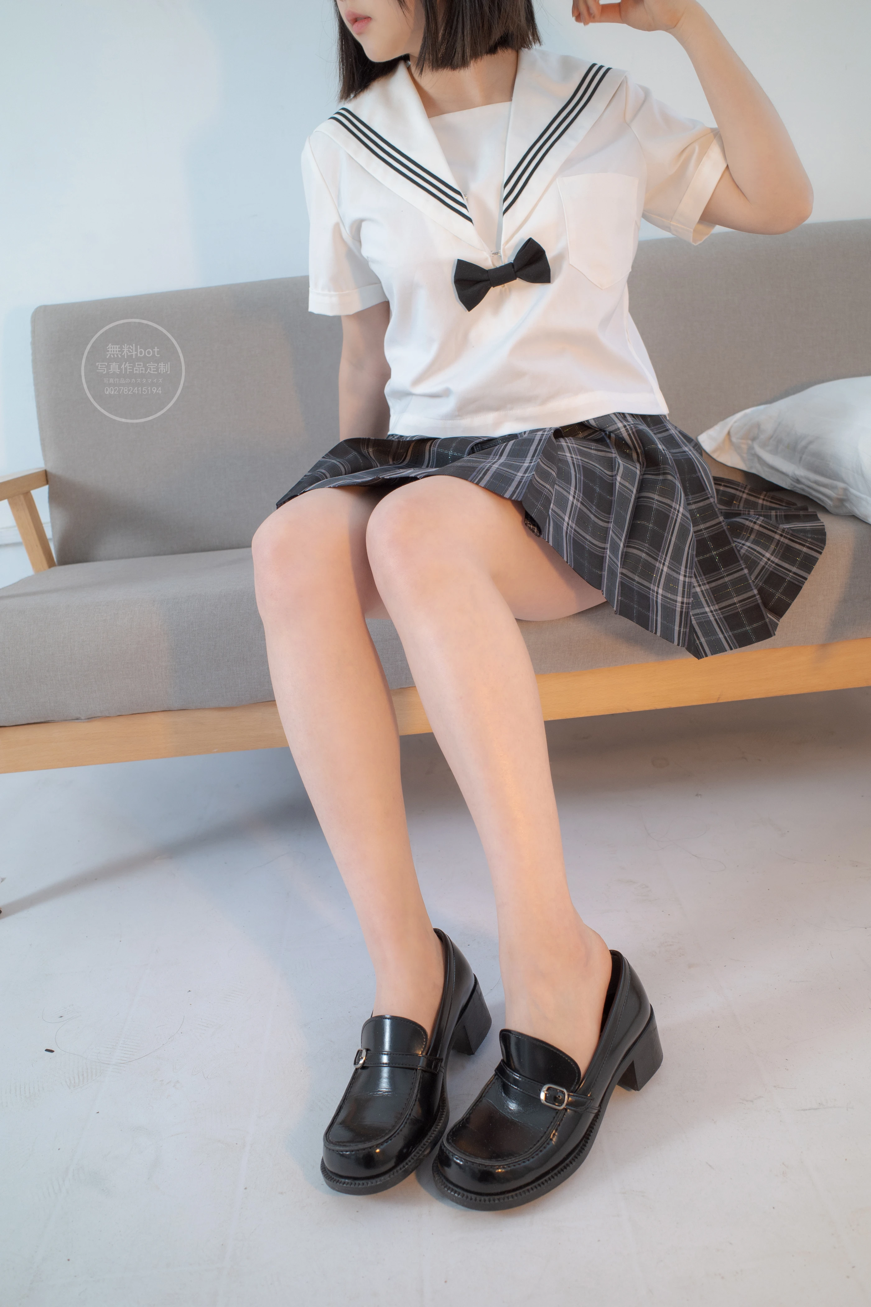 森萝财团 有料 NO.028 匿名 美少女的白丝JK制服 [101P]插图2